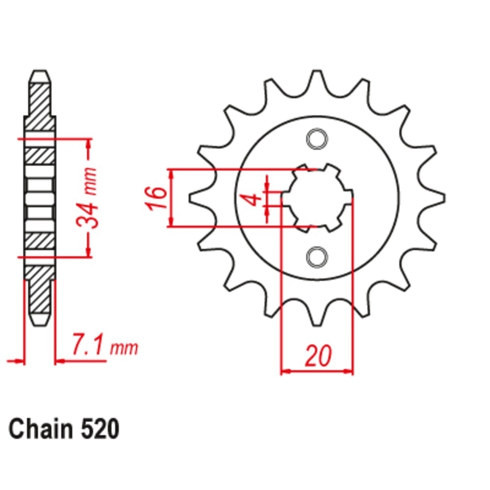Ktm duke sales 200 front sprocket