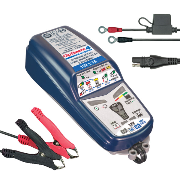 Optimate 4 Lead Acid AGM Battery Charger / Maintainer 12V 1A