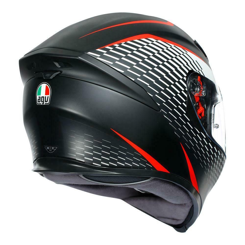 Motorcycle helmet AGV K-5 Multi Roadracer - White/Red/Blue 
