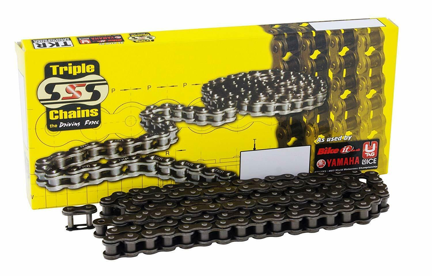 Triple S 428 standard motorcycle chain 128 links dirt off road MX