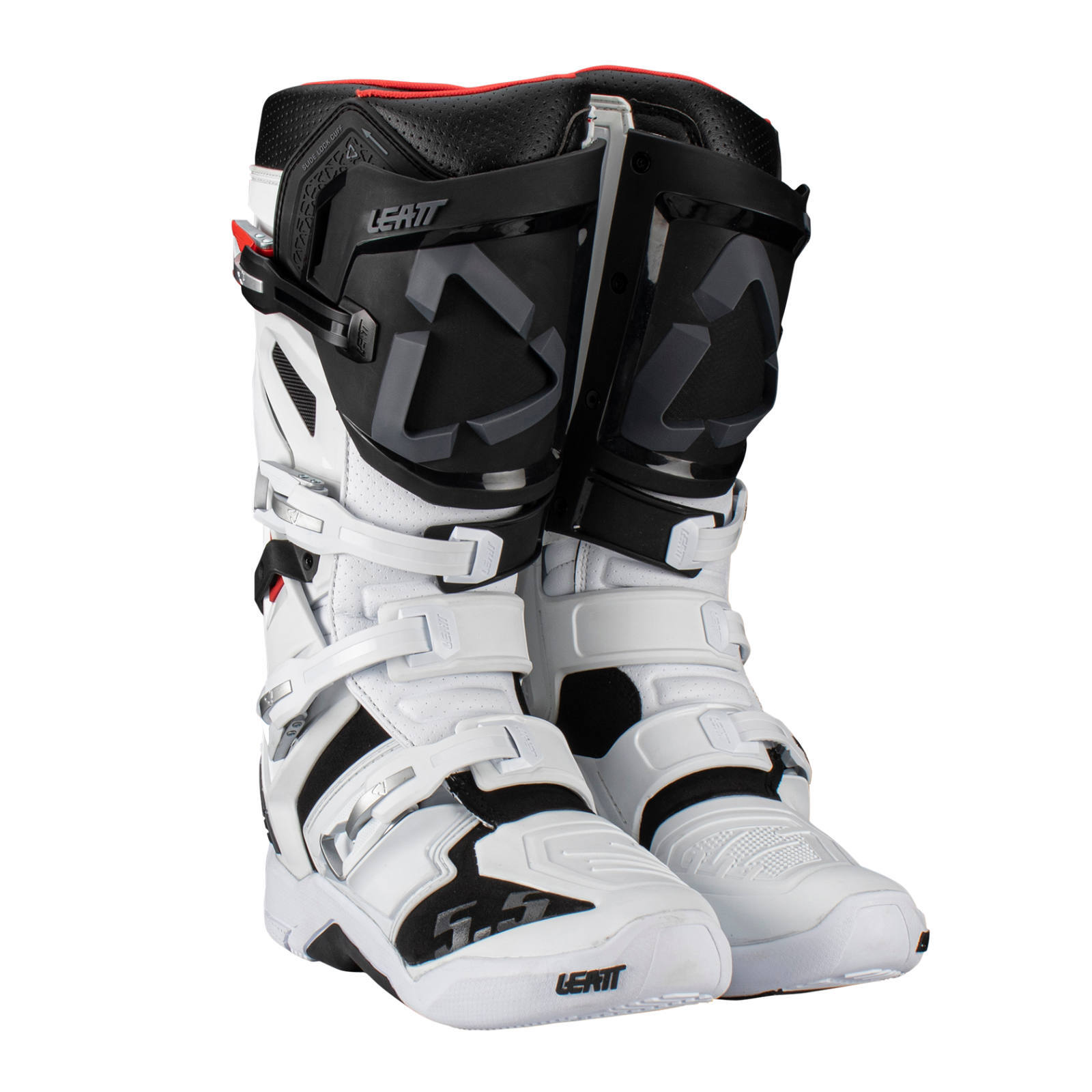 Leatt Flexlock Enduro White Motorbike Boots - Main Image