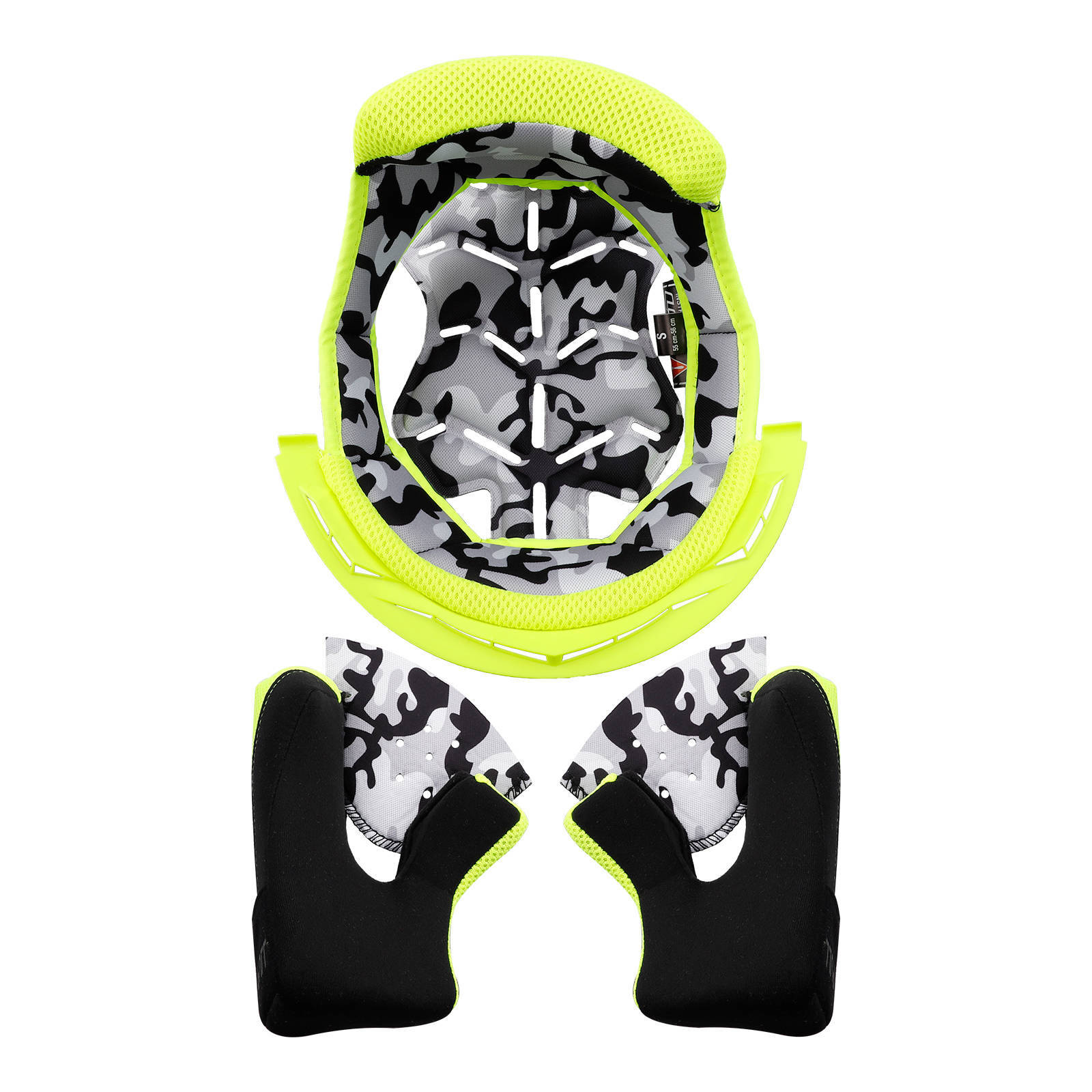 LS2 Helmet MX437 Yellow Liner / Cheek Pads (Set)