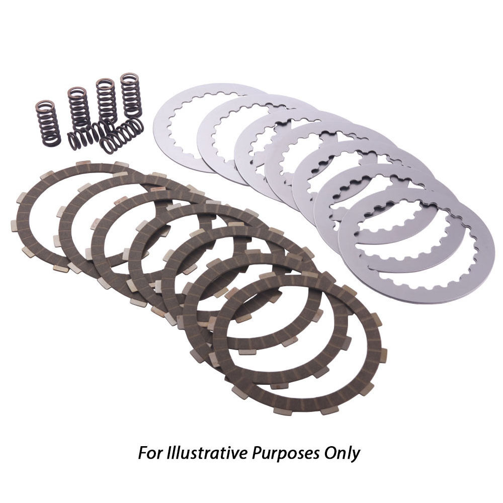 Clutch Friction Plates And Springs – For Yamaha YZ125 1975-1981 – Caltric, Kevlar, 10 Teeth