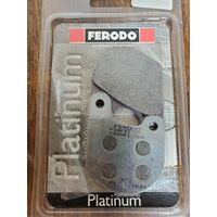 Ferodo Platinum Organic Front Brake Pads for 1973-1978 Harley Davidson 1200 FX Electric start - 1 pair
