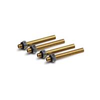 Set of four 6mm short brass adaptors for use with carb tuner