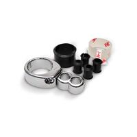 Motion Pro Cable Clamps, 1"-1 1/8" Dual Throttle/Clutch, Chrome