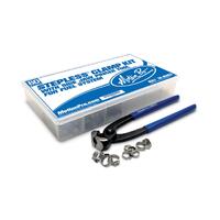 Motion Pro Stepless Clamp Pro Fuel Line Fittings Kit, 70pcs with Pincer Tool