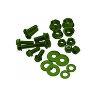 Motion Pro Bolt, Flange, M8xP1.25x25mm, Olive Green, PK-10  