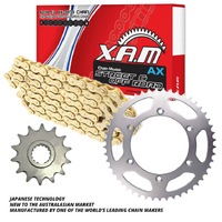 XAM Gold X-Ring Chain & Sprocket Kit for 1996-2023 Suzuki DR650SE 14/45 520 Conversion