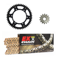 EK X-Ring Chain & Stealth Sprocket Kit for 2017-2020 Ducati 937/939 Supersport S Gold - 15/42