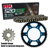 RK Black X-Ring Chain & Stealth Sprocket Kit for 2017-2023 Husqvarna 701 Enduro - 15/46