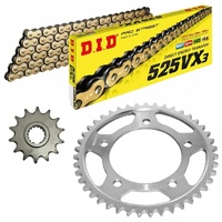 DID Gold X-Ring Chain & Sprocket Kit for 2019-2025 Honda CB650R - 15/44