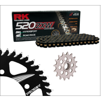 RK Black X-Ring Chain & Sprocket Kit for 2021-2025 BMW S1000R - 17/45 - 520 Conversion