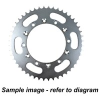 520 Pitch 43t Steel Rear Sprocket for 2013-2021 Sherco 450I SEF-R