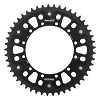 48t Black Supersprox Stealth Rear Sprocket for 1981 Kawasaki KX125 - Optional Gearing