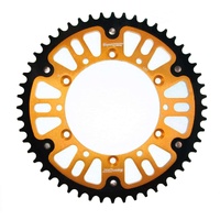 48t Gold Supersprox Stealth Rear Sprocket for 1990-1999 Kawasaki KX125 - Standard Gearing