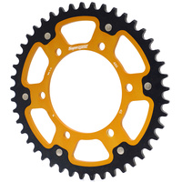 46t Gold Supersprox Stealth Rear Sprocket for 2006-2009 Kawasaki EX500 Ninja - Optional Gearing