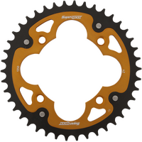 47t Gold Supersprox Stealth Rear Sprocket for 2002-2023 Kawasaki KX65 - Standard Gearing