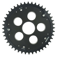 40t Black Supersprox Stealth Rear Sprocket for 2019-2022 Ducati 950 Hypermotard SP - Optional Gearing 520 Pitch