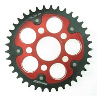 39t Red Supersprox Stealth Rear Sprocket for 2010 Ducati 1100 S Multistrada - Optional Gearing 525 Pitch