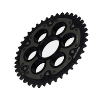 43t Black Supersprox Stealth Sprocket for 2022-2024 Ducati 955 Streetfighter V2 - 520 Pitch