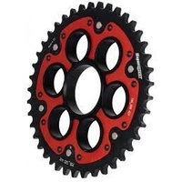 43t Red Supersprox Stealth Sprocket for 2022-2024 Ducati 955 Streetfighter V2 - 520 Pitch