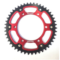 48t Red Supersprox Stealth Sprocket for 2024-2026 Suzuki GSX8R - 525 Pitch