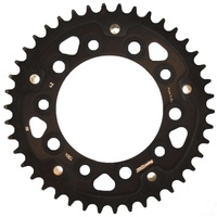 42t Black Supersprox Stealth Rear Sprocket for 2001-2007 Honda VT750C - Optional Gearing