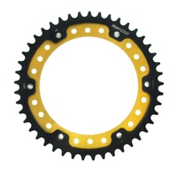 43t Gold Supersprox Stealth Rear Sprocket for 1997-1998 Triumph 955 Daytona T595 - Standard Gearing