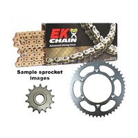 EK Gold Chain & Steel Sprocket Kit for 1991-1999 Honda CB750 / CB750F2 - 16/42 (530 Conversion)