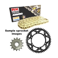 2019-2023 Yamaha YZ85LW Big Wheel RK Gold O-ring Chain & Steel/Alloy Sprocket Kit 14/51