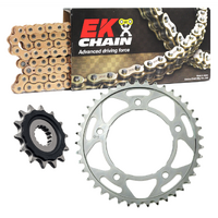 EK Gold X-Ring Chain & Sprocket Kit for 2022-2025 Yamaha XSR900 - 16/45 (Rubber Backed Front Sprocket)