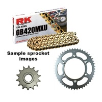 RK Gold MX Chain & Sprocket Kit for 2018-2024 Yamaha YZ65 - 14/47