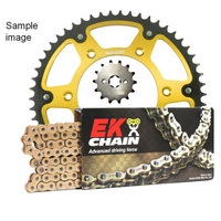EK X-Ring Gold Chain & Stealth Sprocket Kit for 2001-2006 Suzuki GSXR1000 - 17/42