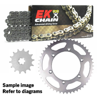 EK X-Ring Chain & Sprocket Kit for 2004-2024 Kawasaki KLR650 16/42