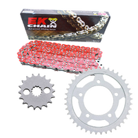EK Red X-Ring Chain & Sprocket Kit for 2006-2011 Kawasaki ZX-14 Ninja - 17/41