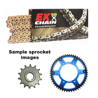 2013 Husqvarna TE310R Gold Chain & Sprocket Kit with Blue Stealth Rear 13/50
