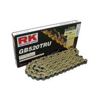 RK 520 TRU U-ring Street Track Motorbike Chain - 120 links Gold