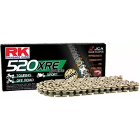 RK 520XRE X-Ring Gold Motorbike Chain 120 Links
