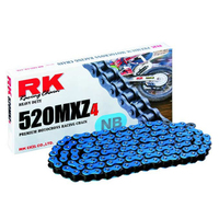 RK Blue 520 MXZ4 Heavy Duty Race Track MX Motorbike Chain - 120 links
