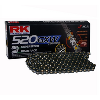 RK 520 GXW X-Ring Race Motocross Motorbike Chain - 120 links Black