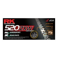 RK black 520ZXW X-Ring Street Track Motorbike Chain - 130Links