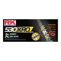 RK Gold 530XRE Street Off Road Motorbike X-Ring Chain - 114 Links