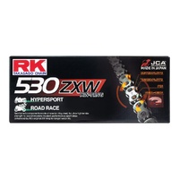 RK 530ZXW Sport Road Race Motorbike X-Ring Chain -124Links- Natural