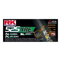 RK 525XRE Black Off Road Sports Motorbike X-Ring Chain -120 Links