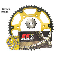 Gold Stealth/Yellow Chain EK Chain & Sprocket Kit for 2013-2017 Suzuki RMZ450 13/50