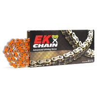 EK Motorbike 415 Heavy Duty Orange Race Chain 130 Link