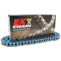 EK 520 QX-Ring Metallic Blue Chain 120L
