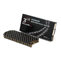 EK 525 3D L-Series Chain Black/Gold - 124 Links