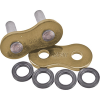 EK Motorbike 525 QX-Ring Gold Rivet Link 